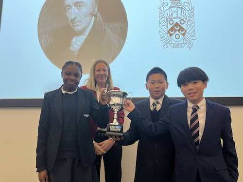 Science success: Year 7 win the Wollaston Competition